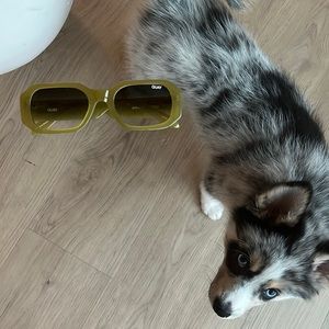 Quay Lime Green Sunglasses